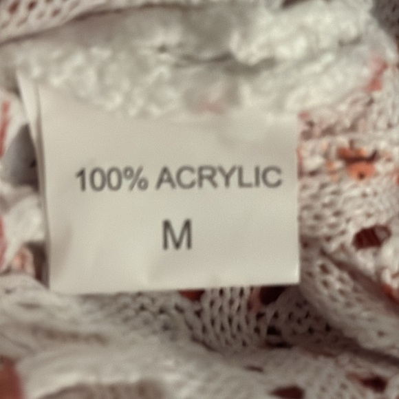 American Flag Swim Cover-Up Red White Blue‎ Stars Stripes Size M Crochet Bikini - Picture 7 of 7